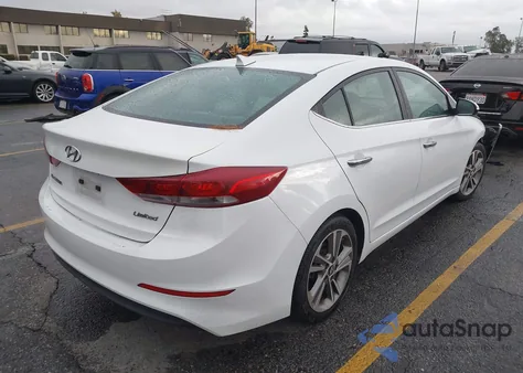 2017 Hyundai Elantra Limited z USA, uszkodzony, nr VIN 5NPD84LF5HH052515